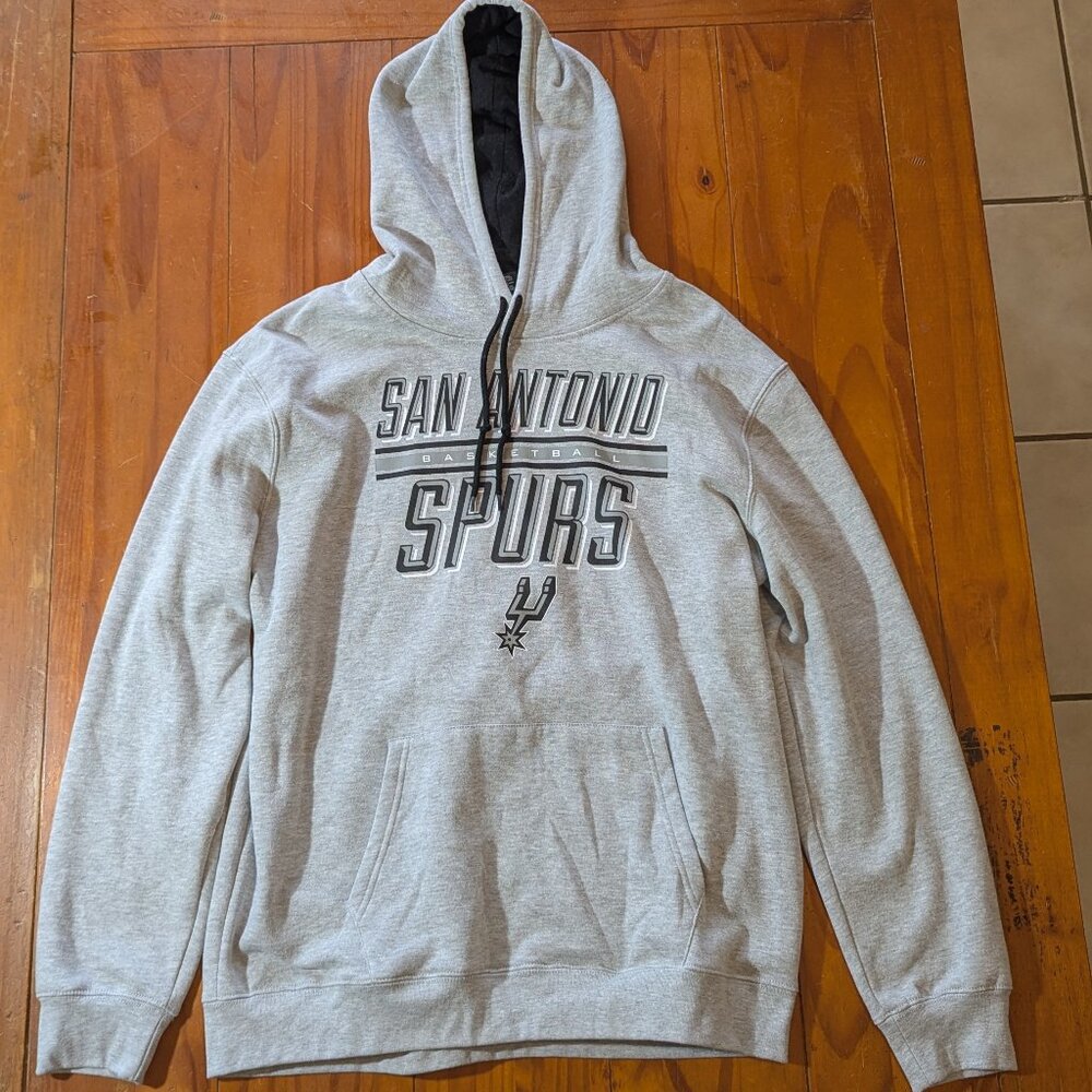 NBA San Antonio Spurs Men’s Pullover Hoodie – Grey, Size XL
